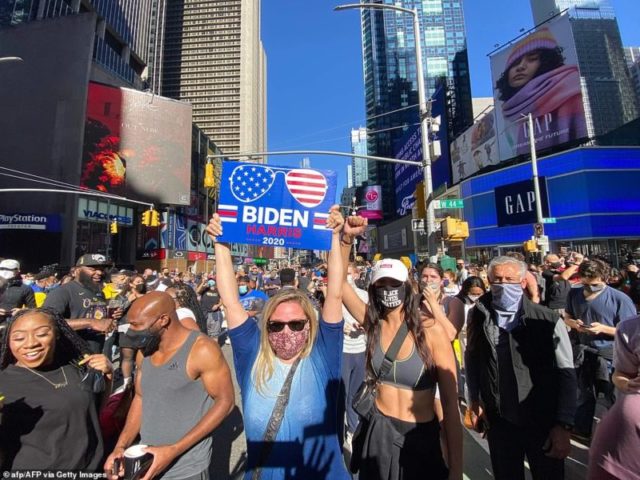 Amerika ünnepel Amerika elnöke Joe Biden 2020