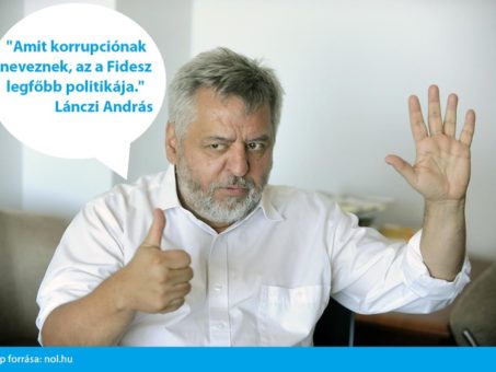 Amit korrupciónak neveznek, az gyakorlatilag a Fidesz legfőbb politikája Lánczi András