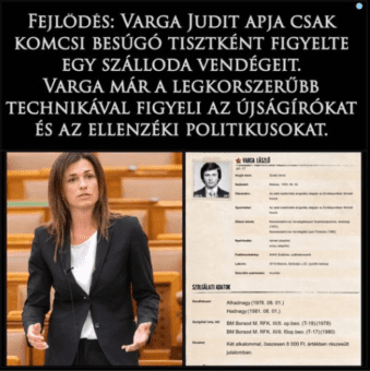 Hadházy Ákos lerántotta a leplet Varga Judit komcsi apjának titkáról
