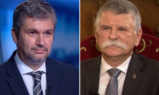 Hadházy mutatott egy fotót Kövérről, aki szerinte 33 évvel ezelőtt megjósolta azt, ami napjainkban történi