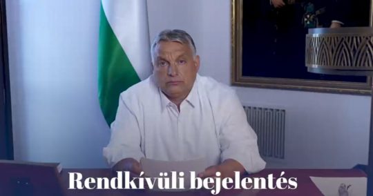 Orbán-bejelentés: éjféltől háborús veszélyhelyzet van Magyarországon!