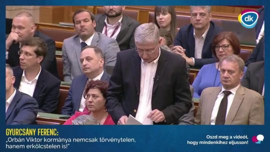 Orbán kormánya nem csak törvénytelen, de erkölcstelen is! Gyurcsány Ferenc